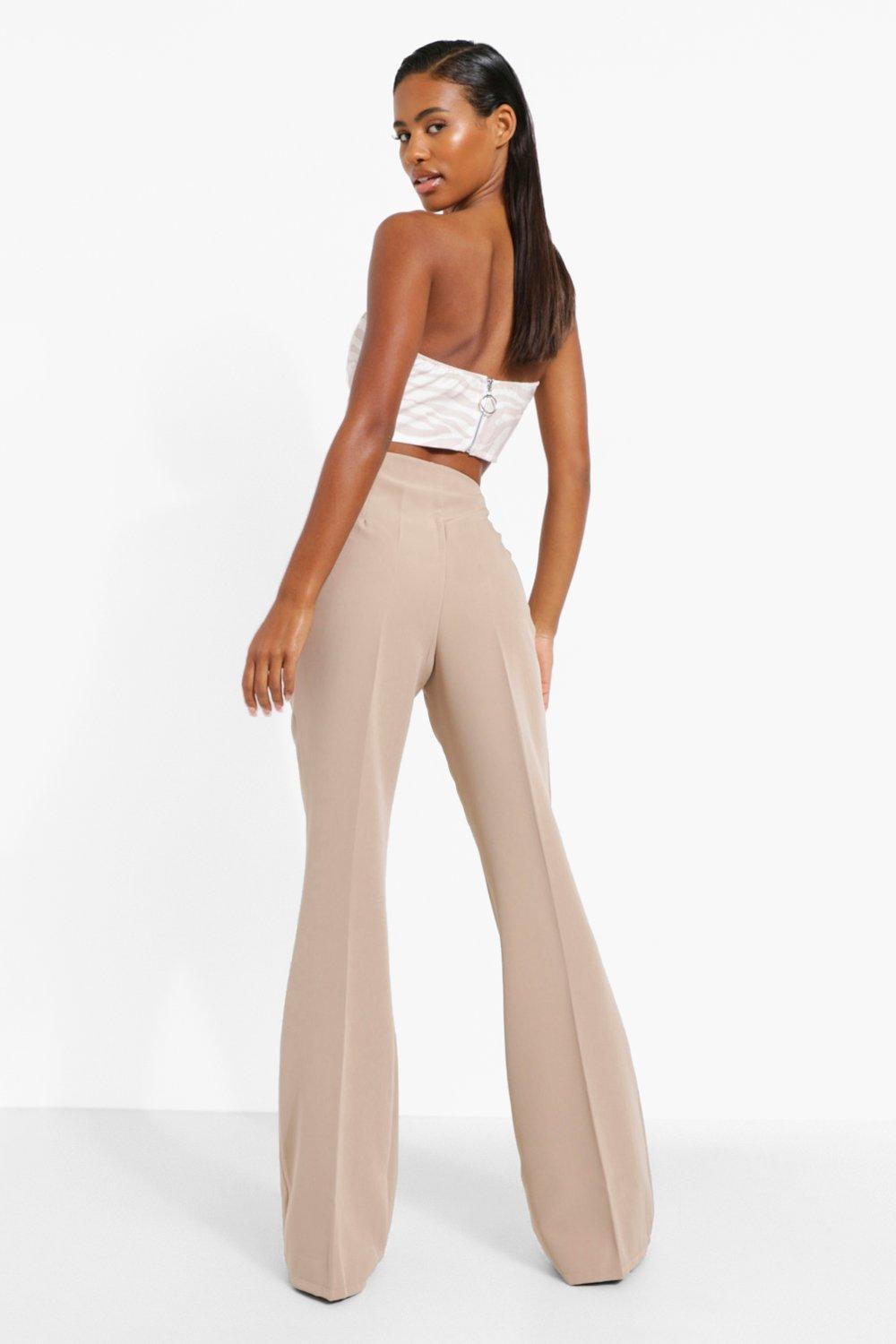 camel flare pants